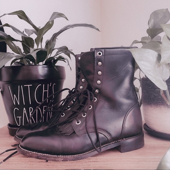 Justin Boots Shoes - Justin’s Vintage Black Western leather boots